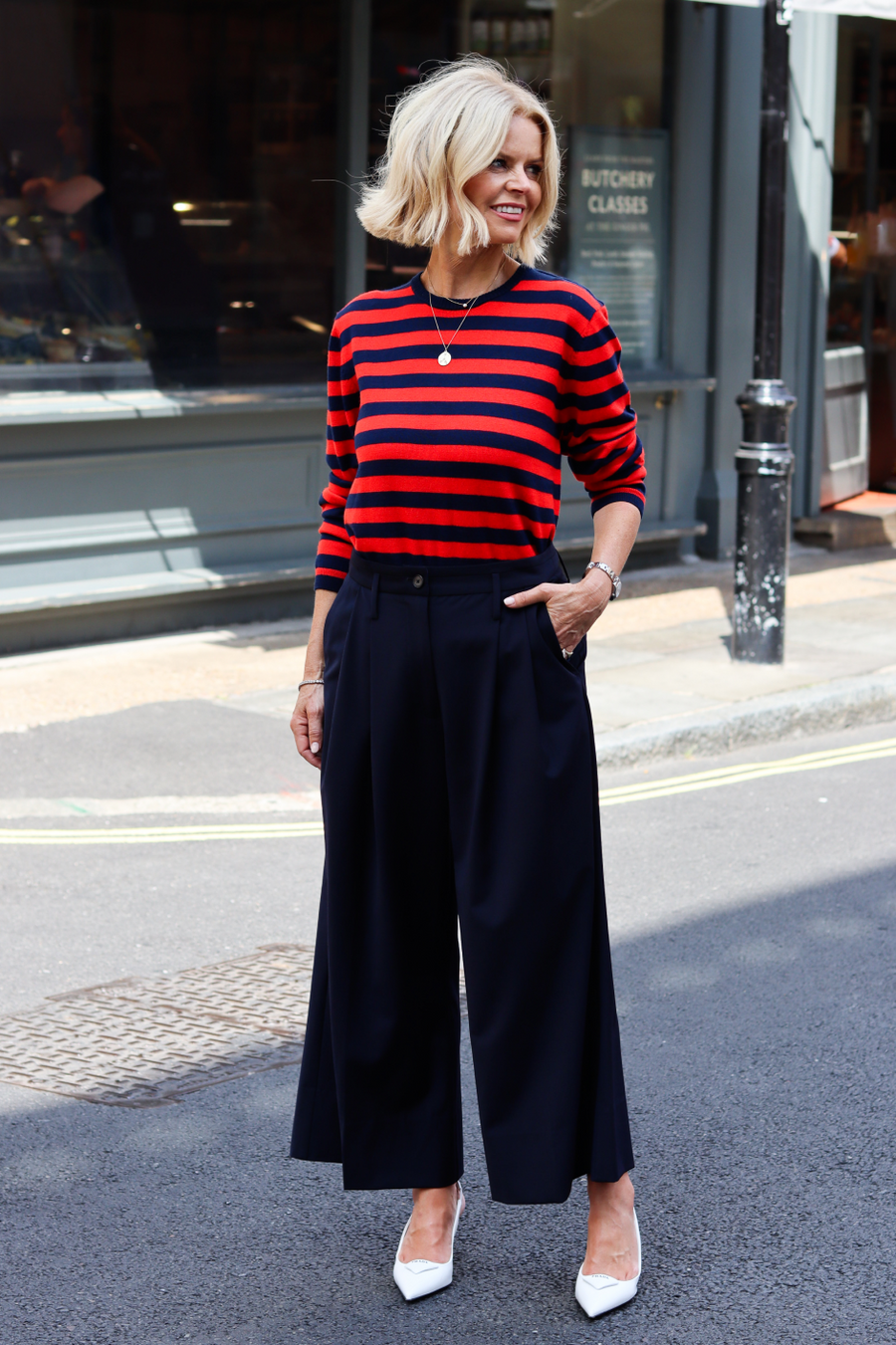 Cath x WYSE Audrey Crop Pleat Trouser - Midnight