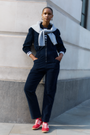 Zoe Pin Cord Jumpsuit - Midnight