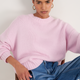 Liana Chunky Crew Neck Jumper - Blossom Pink