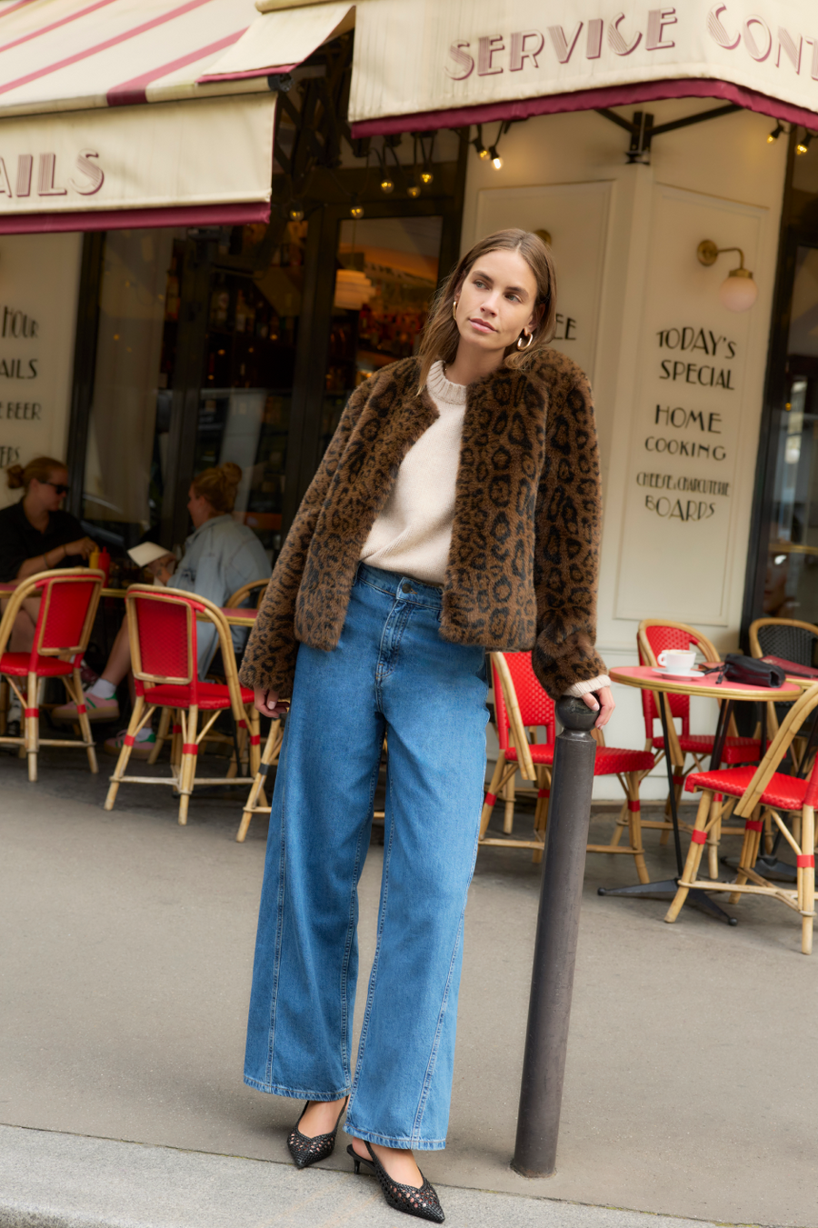 Freya Wide Leg Jean - Mid Wash