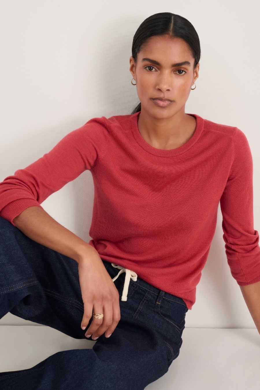 Fleur Merino Jumper - Gojiberry