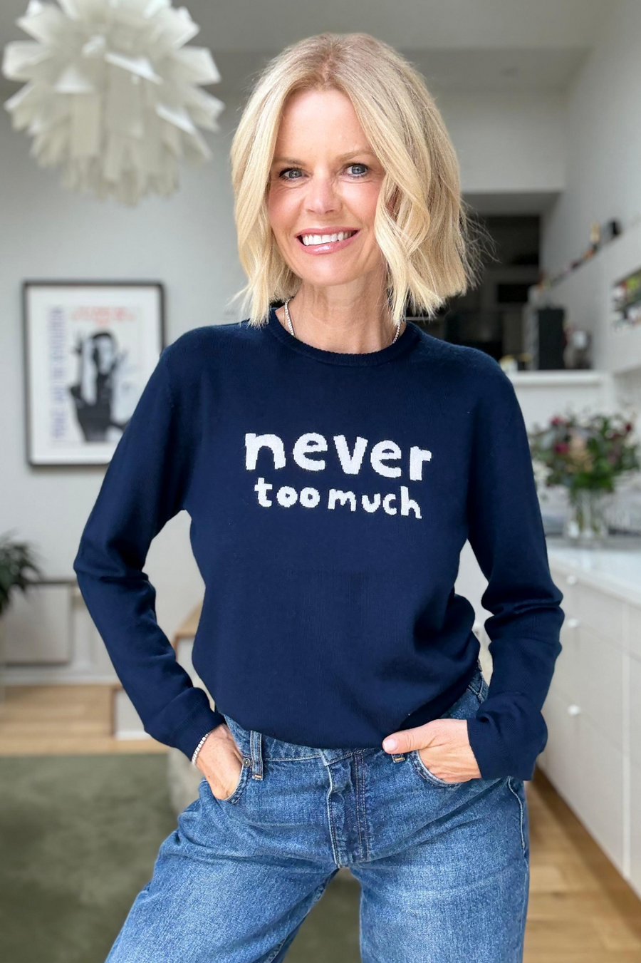 Cath x WYSE Slogan Jumper - Midnight