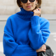 Liana Chunky Funnel Neck Jumper - Cobalt Blue