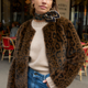 Cameron Faux Fur Jacket - Leopard