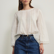 Renee Blouse - White Embroidered