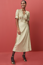 Paulina Dress - Gold Metallic