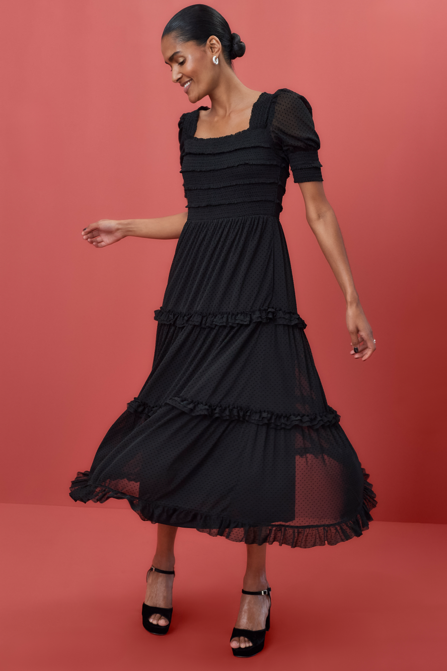 Blair Tulle Dress - Black