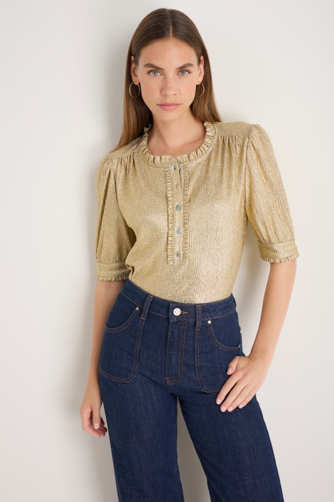 Noah Top - Gold Metallic