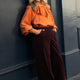 Erica Davies x WYSE Cord Trouser - Plum