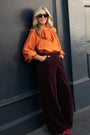 Erica Davies x WYSE Cord Trouser - Plum