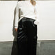 Erica Davies x WYSE Satin Cargo Trouser - Black