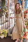 Caley Dress - Gold