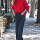 Imogen Cropped Wide Leg Jean - Mid Wash