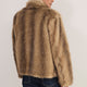 Frankie Faux Fur Jacket - Oatmeal
