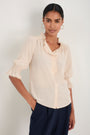 Frankie Silk Blouse - Oyster
