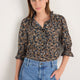 Frankie Silk Blouse - Retro Floral Scarf