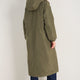 Freya Faux Fur Lined Coat - Mid Olive