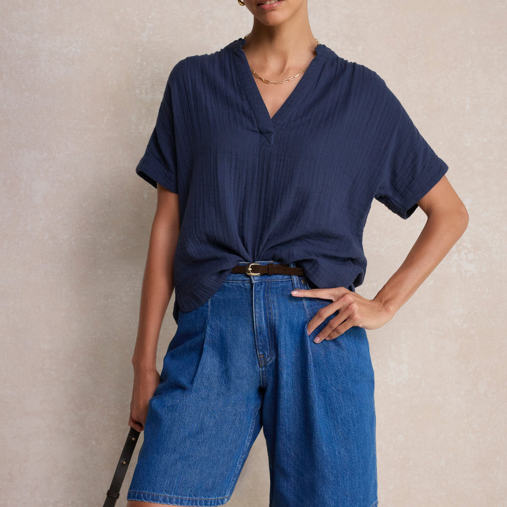 Freya Top - Deep Midnight