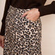 Gaia Denim Skirt - Leopard