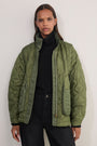 Gaia Quilted Coat - Khaki
