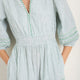 Georgina Dress - Sage Green/Ivory Stripe