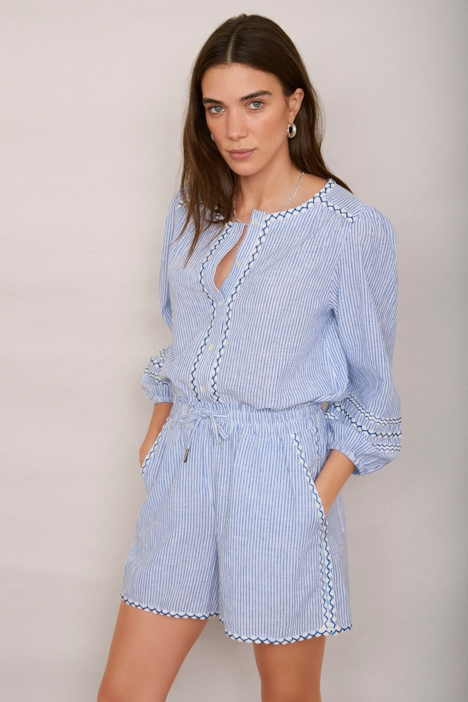 Ginevra Stripes Blouse