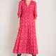 Grace Silk Blend Dress - Raspberry Wondering Daisy