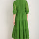 Grace Silk Blend Dress - Fern Green