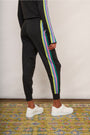 Zoe Merino Trousers - Charcoal Rainbow