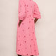 Hana Embroidered Dress - Pink