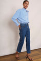 Harper Slim Leg Jean - Embroidered Mid Wash