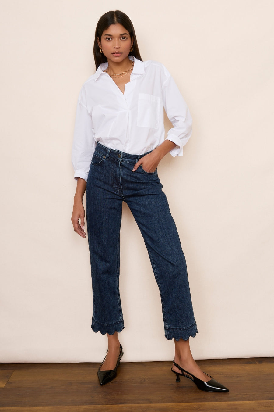 Harper Slim Leg Jean Rinse Wash – WYSE London - Main Image