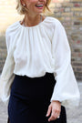 Cath x WYSE Lauren Top - Ivory