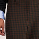 Ingrid Straight Leg Trouser - Black/Chocolate Check