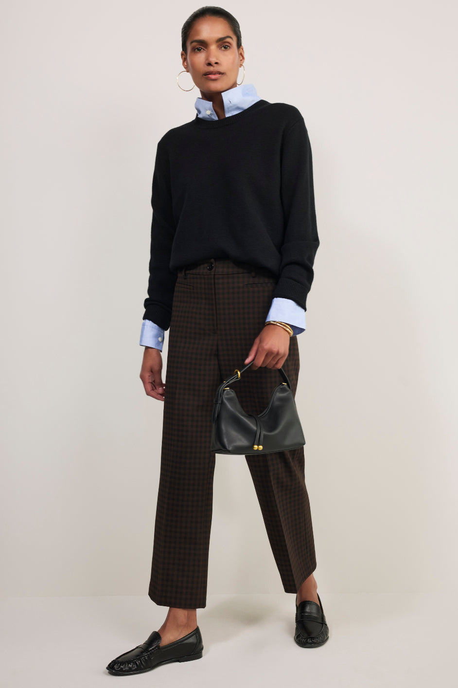 Romy Pull On Seersucker Culotte - Cocoa/Ecru Stripe – WYSE London