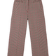 Ingrid Check Crop Trouser - Tan/Red Check