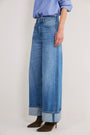 Iris Turn-Up Wide Leg Jean - Light Wash