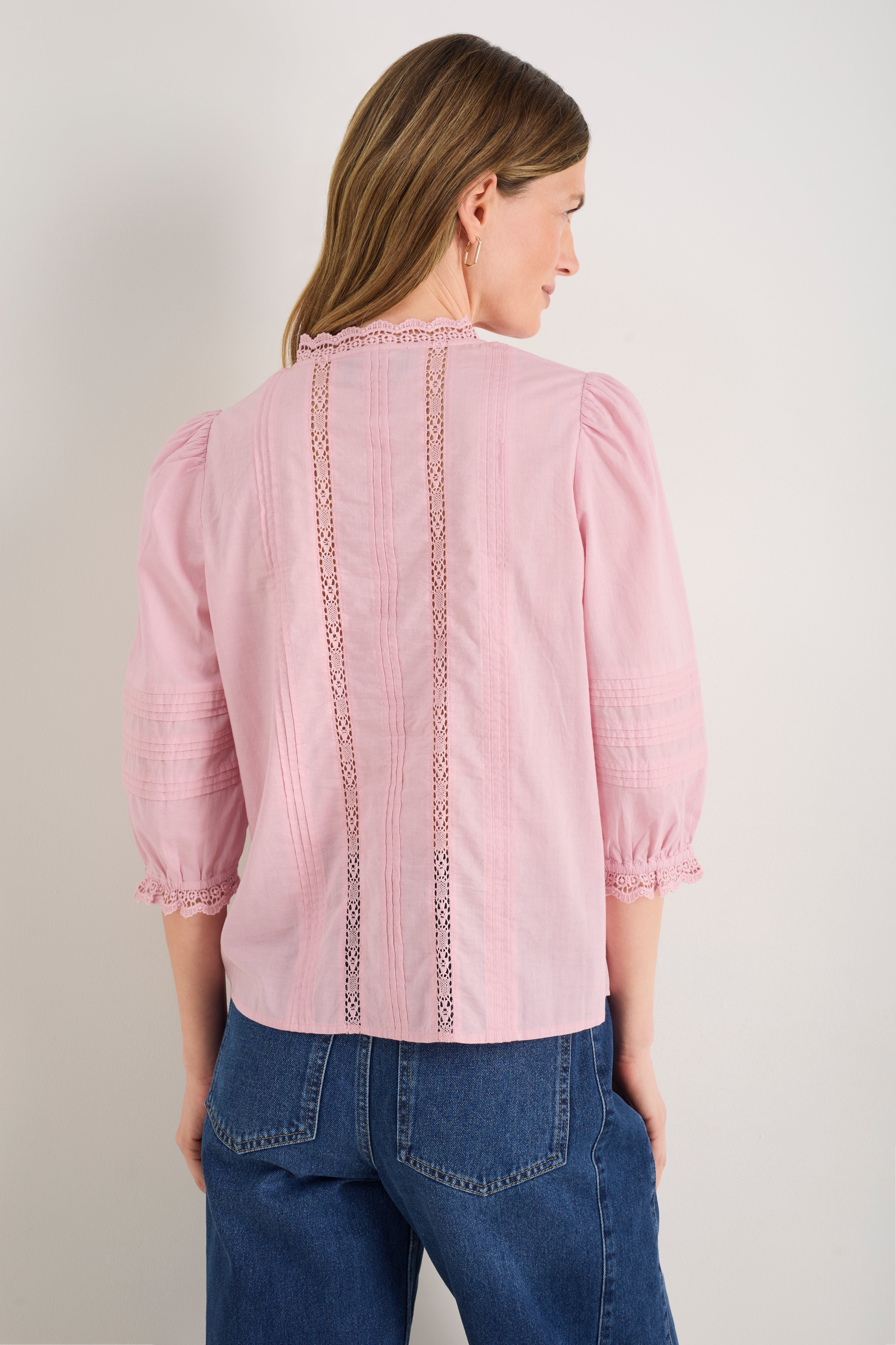 Isla Blouse - Blush Pink