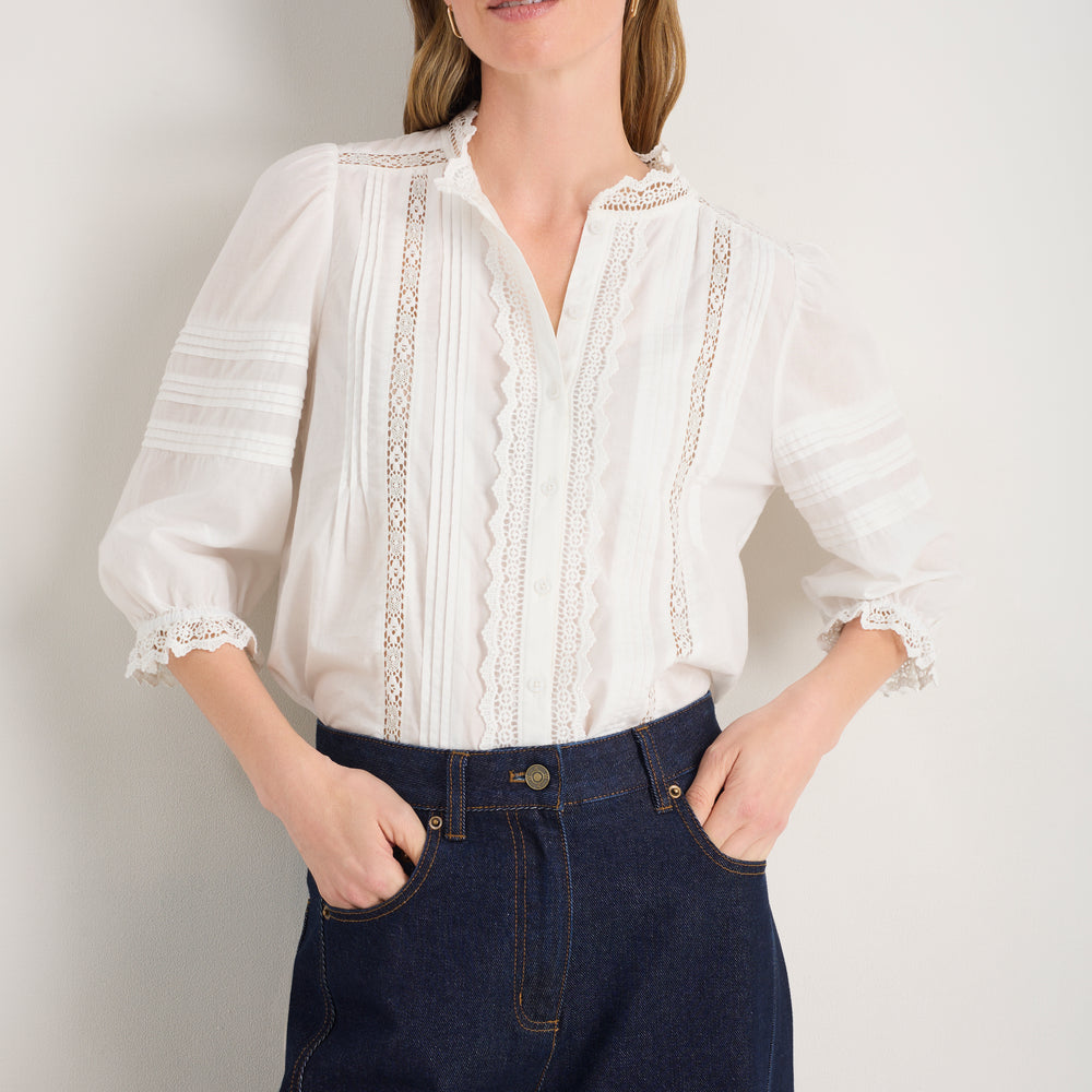 Isla Blouse - Ivory