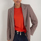 Ingrid Blazer - Tan/Red Check