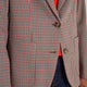 Ingrid Blazer - Tan/Red Check