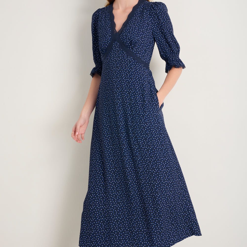 Jamie Dress - Midnight Seed Print