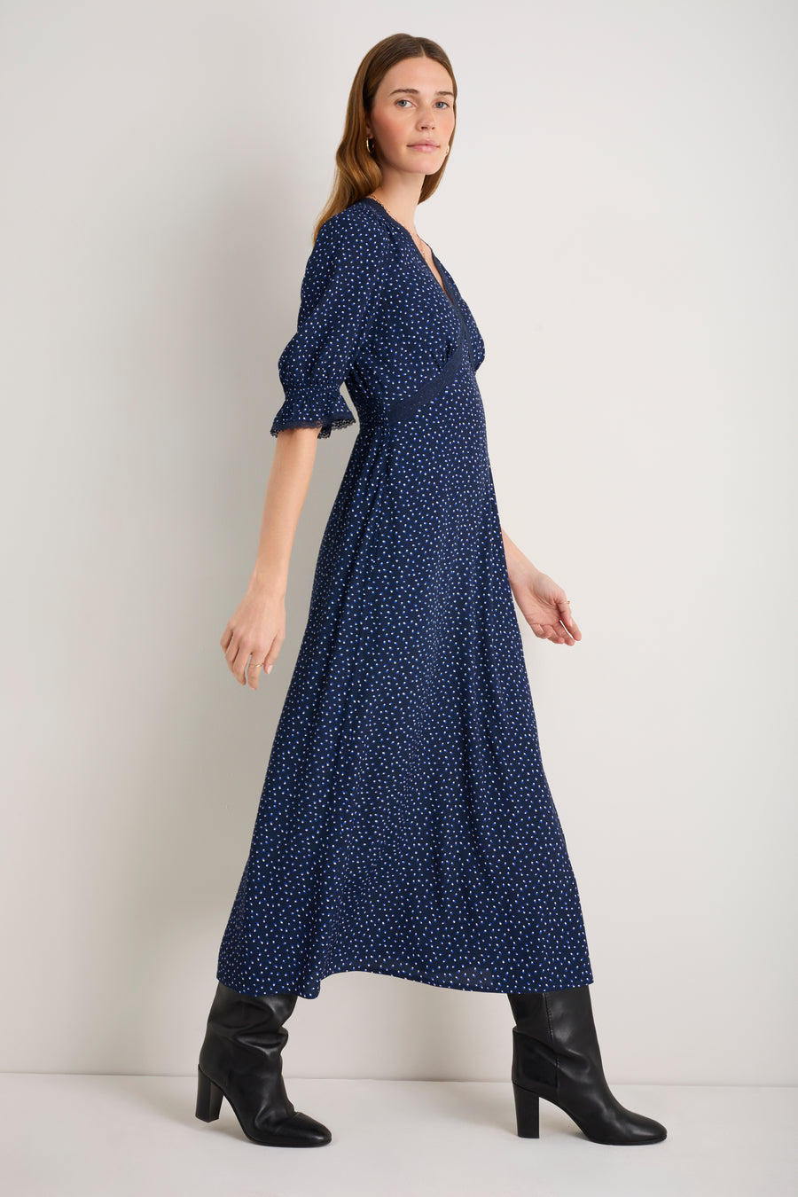 Jamie Dress - Midnight Seed Print