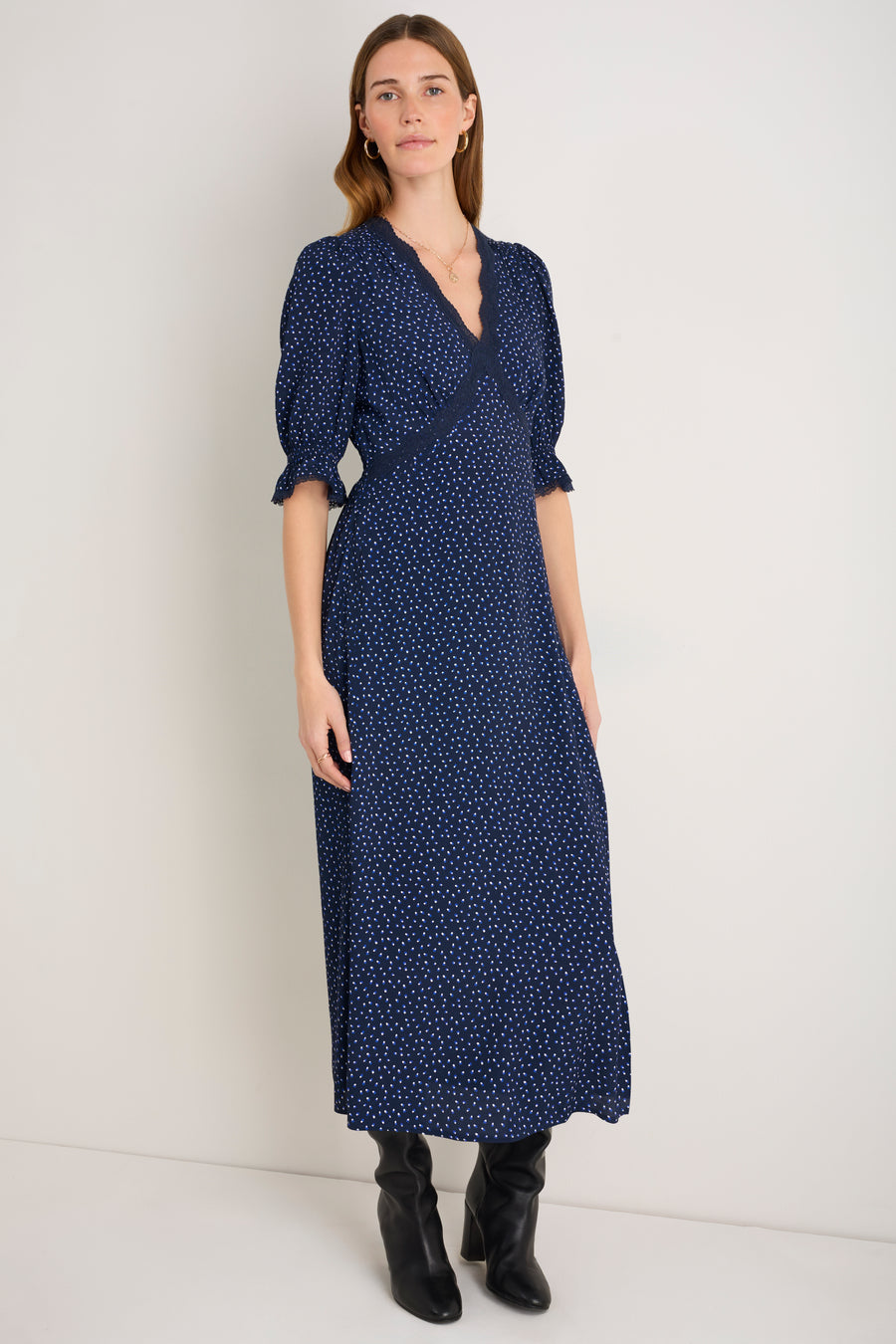 Jamie Dress - Midnight Seed Print