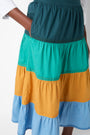 Josephine Colour Block Skirt - Multi