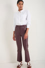 Josie Faux Leather Trouser - Merlot