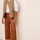 Jules Faux Leather Trousers - Tan