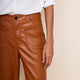 Jules Faux Leather Trousers - Tan