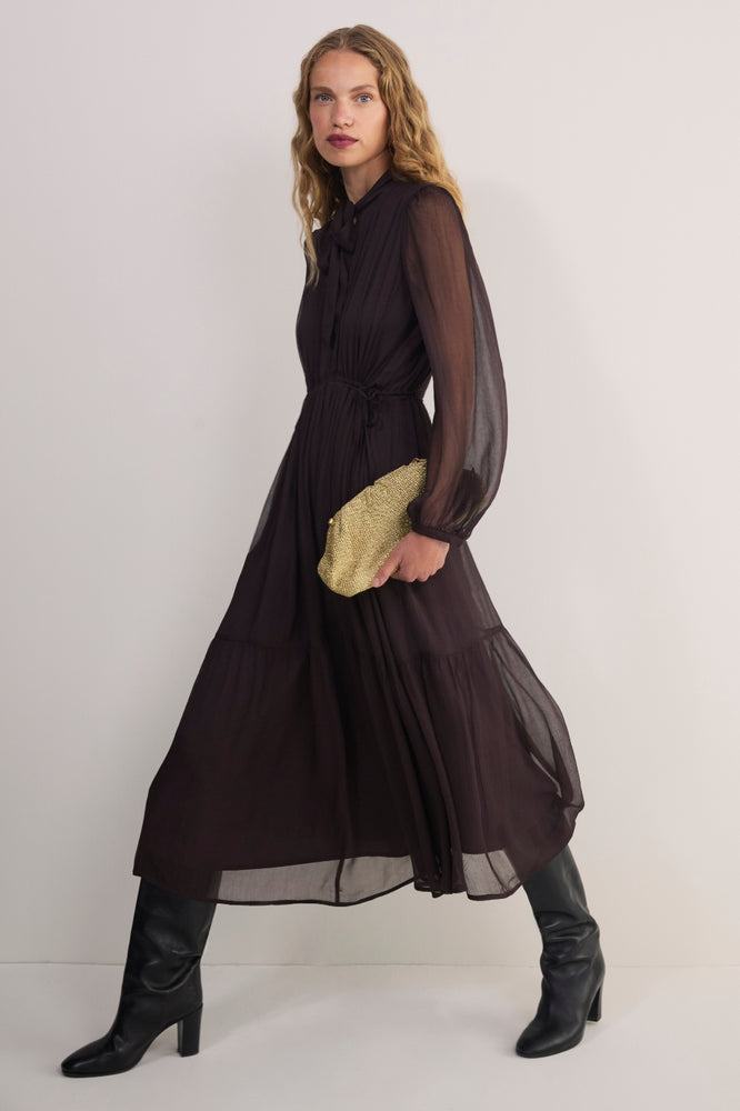 Juliette Dress - Aubergine