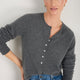 Katie Cashmere Cardigan - Grey Marl